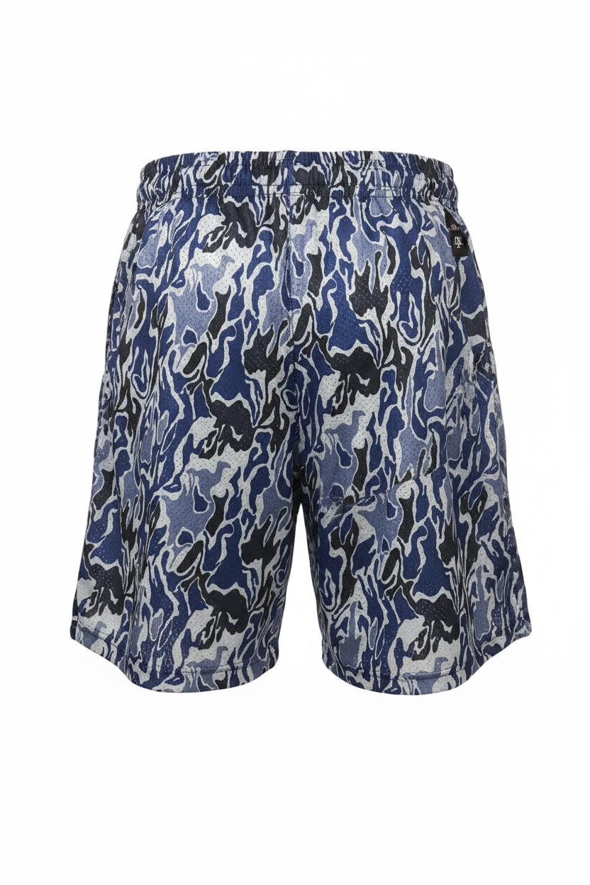 Ethika Men's Basketball Short - ghost mannequin rear view