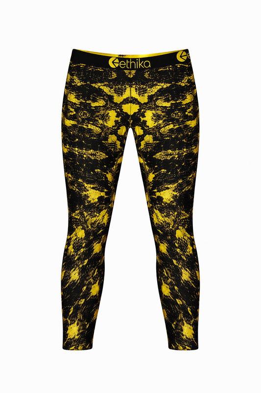 Ethika Girls Leggings – Yellow Splatter