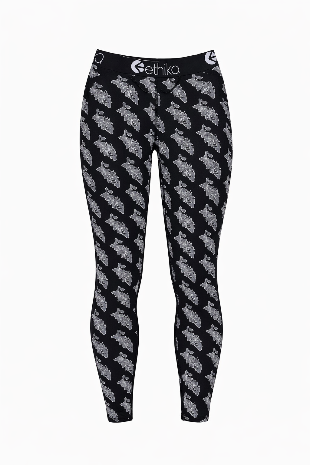 Women's Printed Leggings – Black Graphic Multi