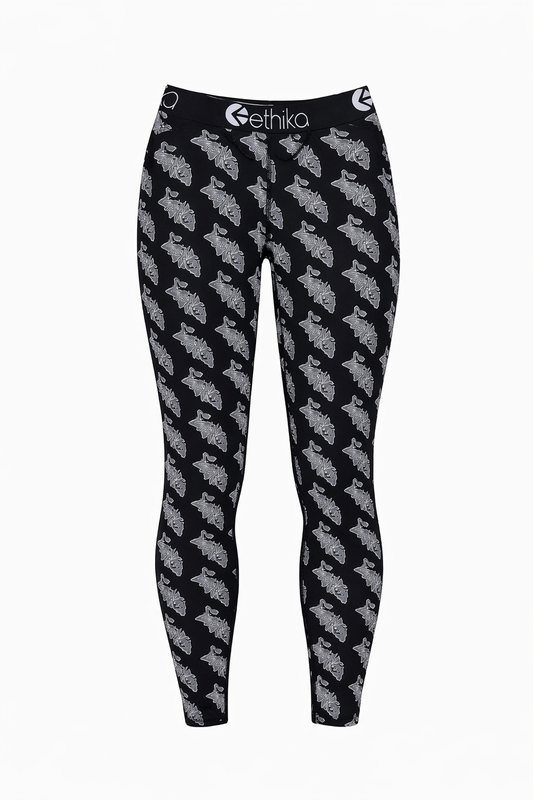Ethika Women's Printed Leggings – Black Graphic Multi