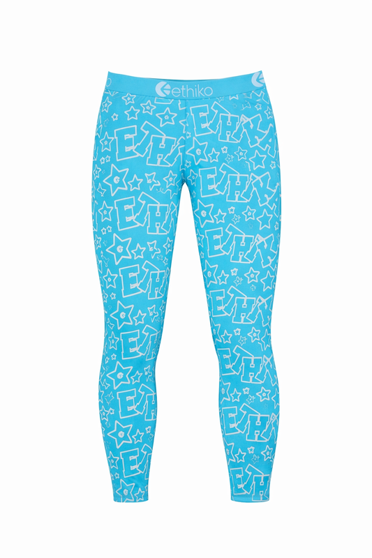 Ethika Women's Printed Leggings – Blue Star Multi