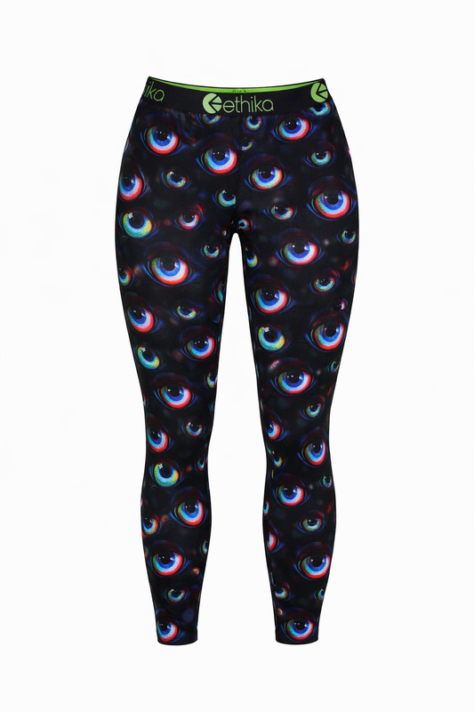 Ethika Women's Printed Leggings – Neon Eye Multi