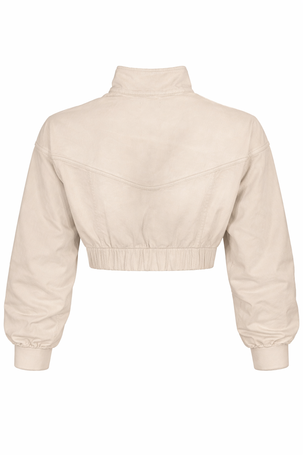 Women's Cropped Zip Jacket Sand