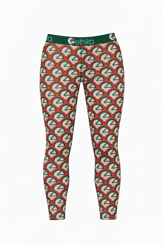 Ethika Women's Printed Leggings – Geo Logo Multi