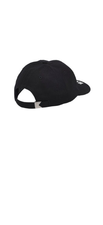 Rhude Grand Cru Crest Curved Brim Hat - Black - Back View