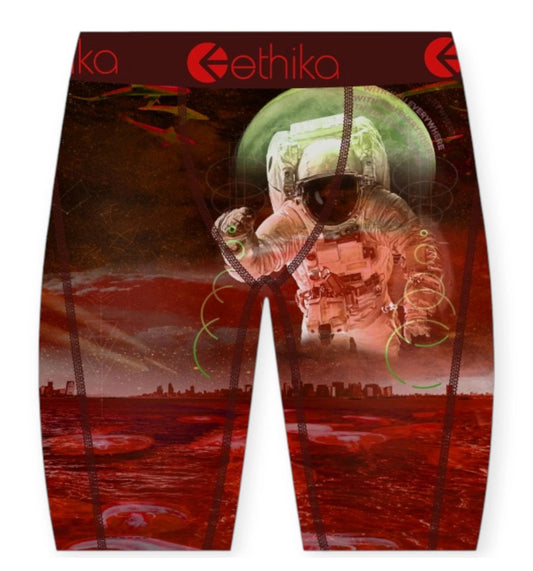 Men's Crimson Orbit Boxer Brief