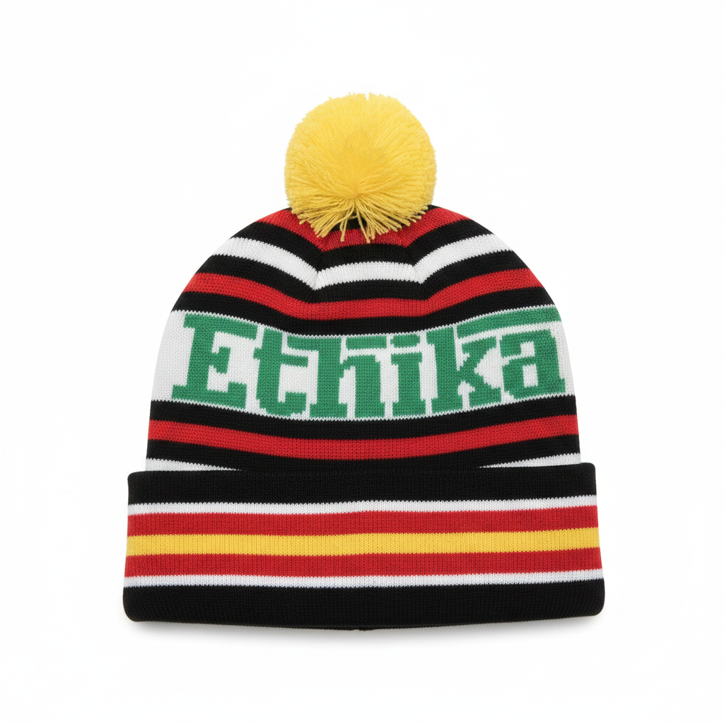 Ethika Beanie - Front White BG