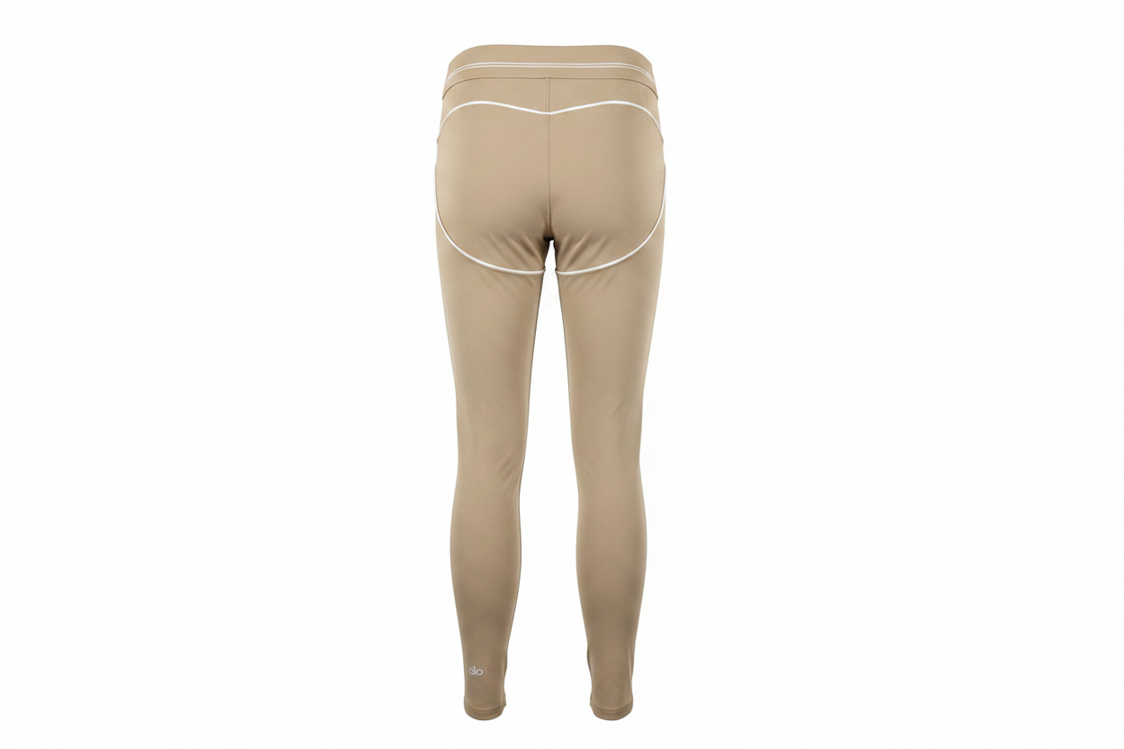 Alo Yoga Khaki Leggings Back