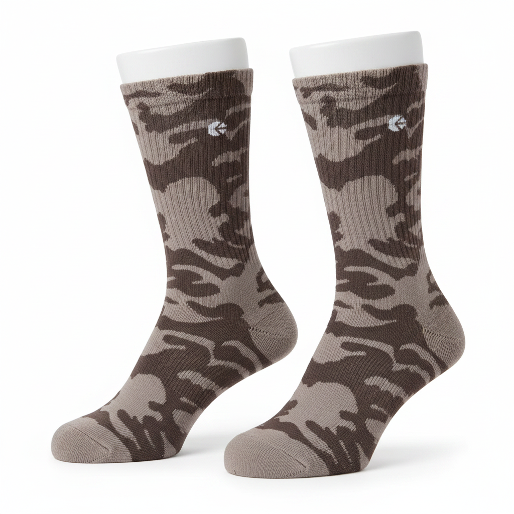 Ethika Desert Dune camo crew socks ghost mannequin