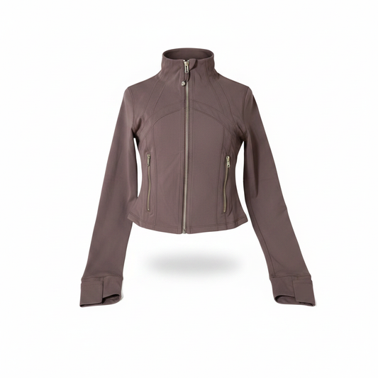 Lululemon Brown Crop Zip Jacket - Ghost Mannequin