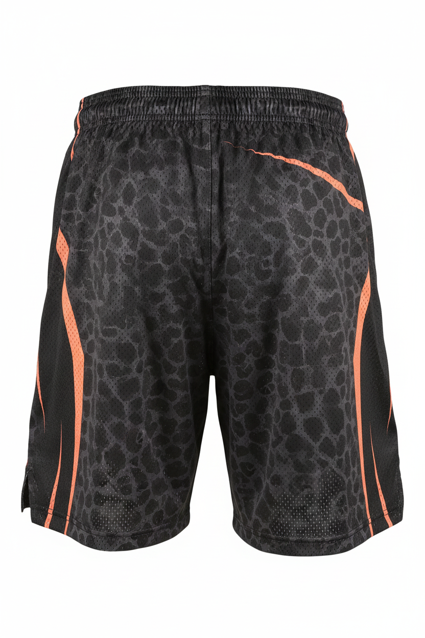 Ethika Men's Basketball Short - ghost mannequin rear view