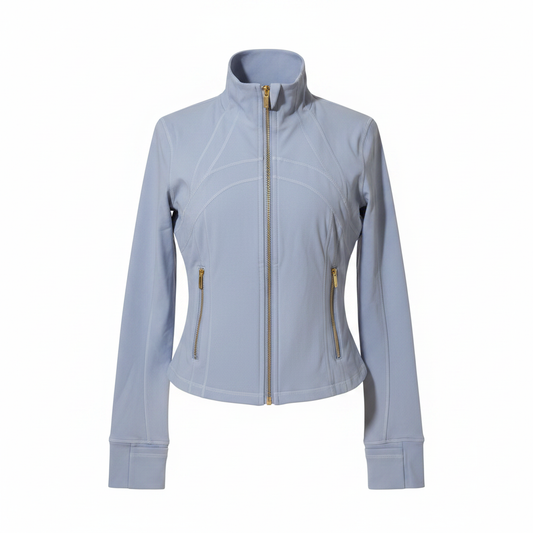 Lululemon Periwinkle Crop Zip Jacket - Ghost Mannequin