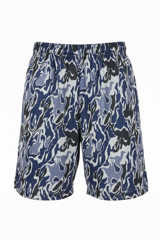 Ethika Men's Basketball Short - ghost mannequin front view, no tags