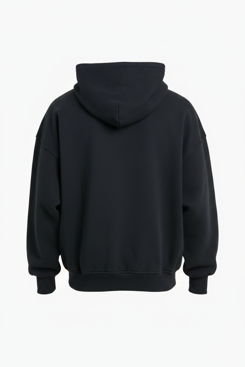Rhude Petrol Logo Graphic Cotton Hoodie - Back