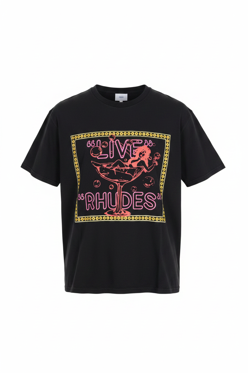 Rhude Live Rhudes Graphic Tee - Front