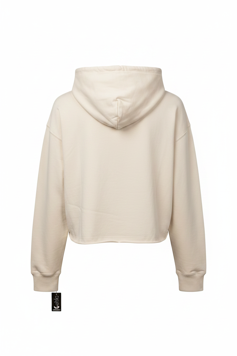 Women's Raw Edge Hoodie Starry Night back ghost mannequin