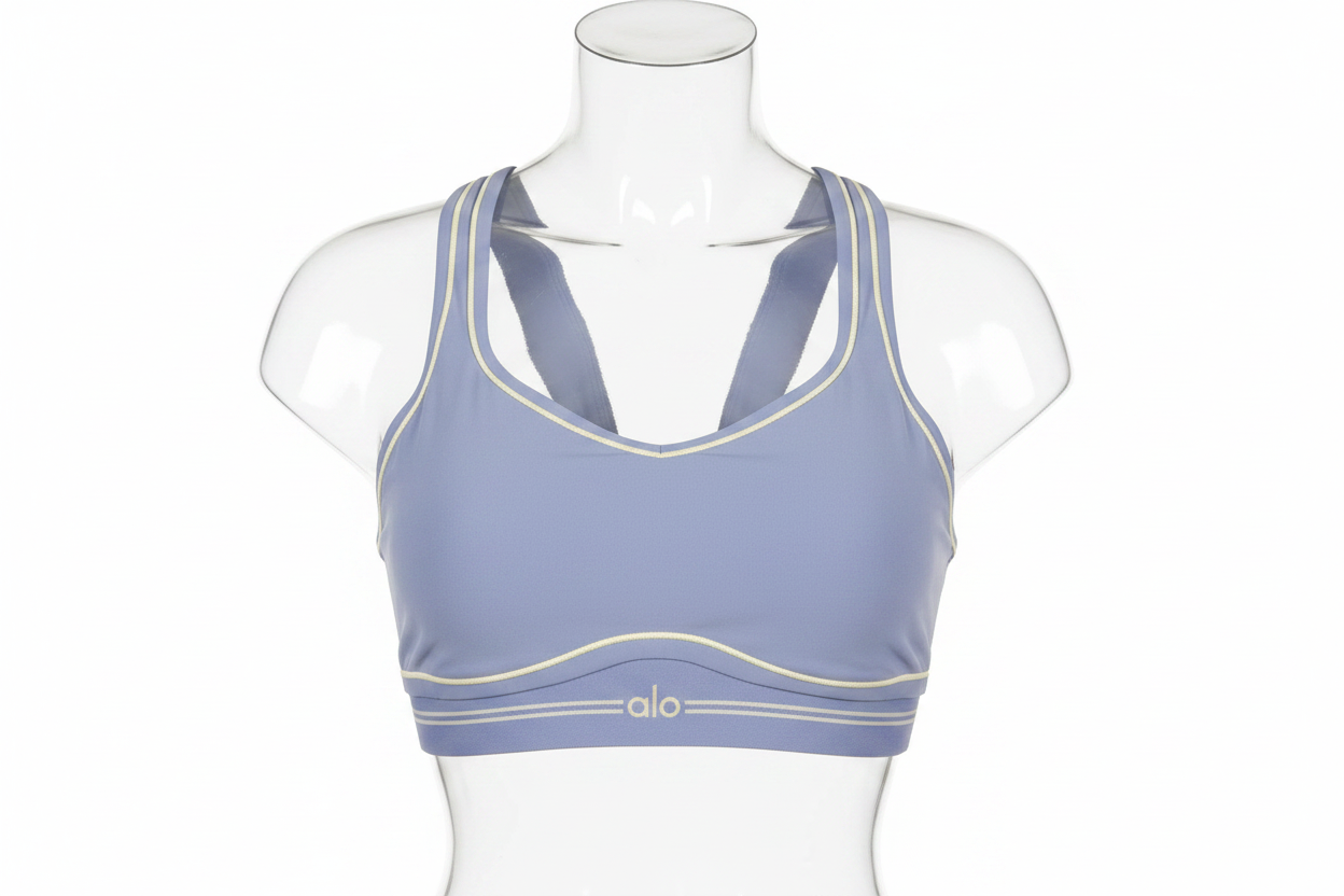 Alo Yoga Periwinkle Sports Bra Front