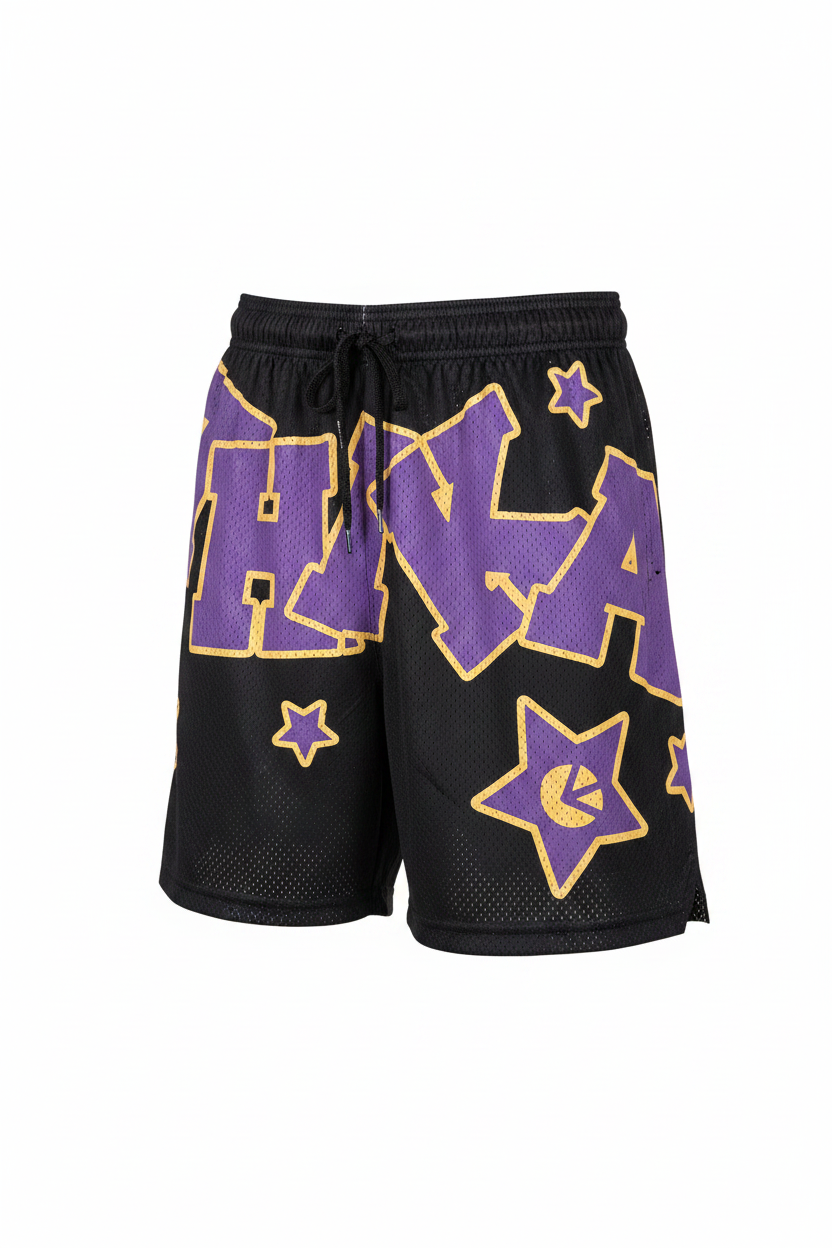 Men's Basketball Shorts Starry Night - Front