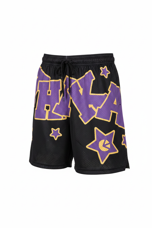 Men's Basketball Shorts Starry Night - Front