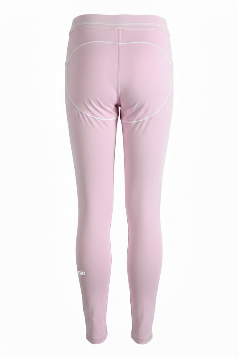Pink Leggings Ghost Mannequin - White Alo Logo