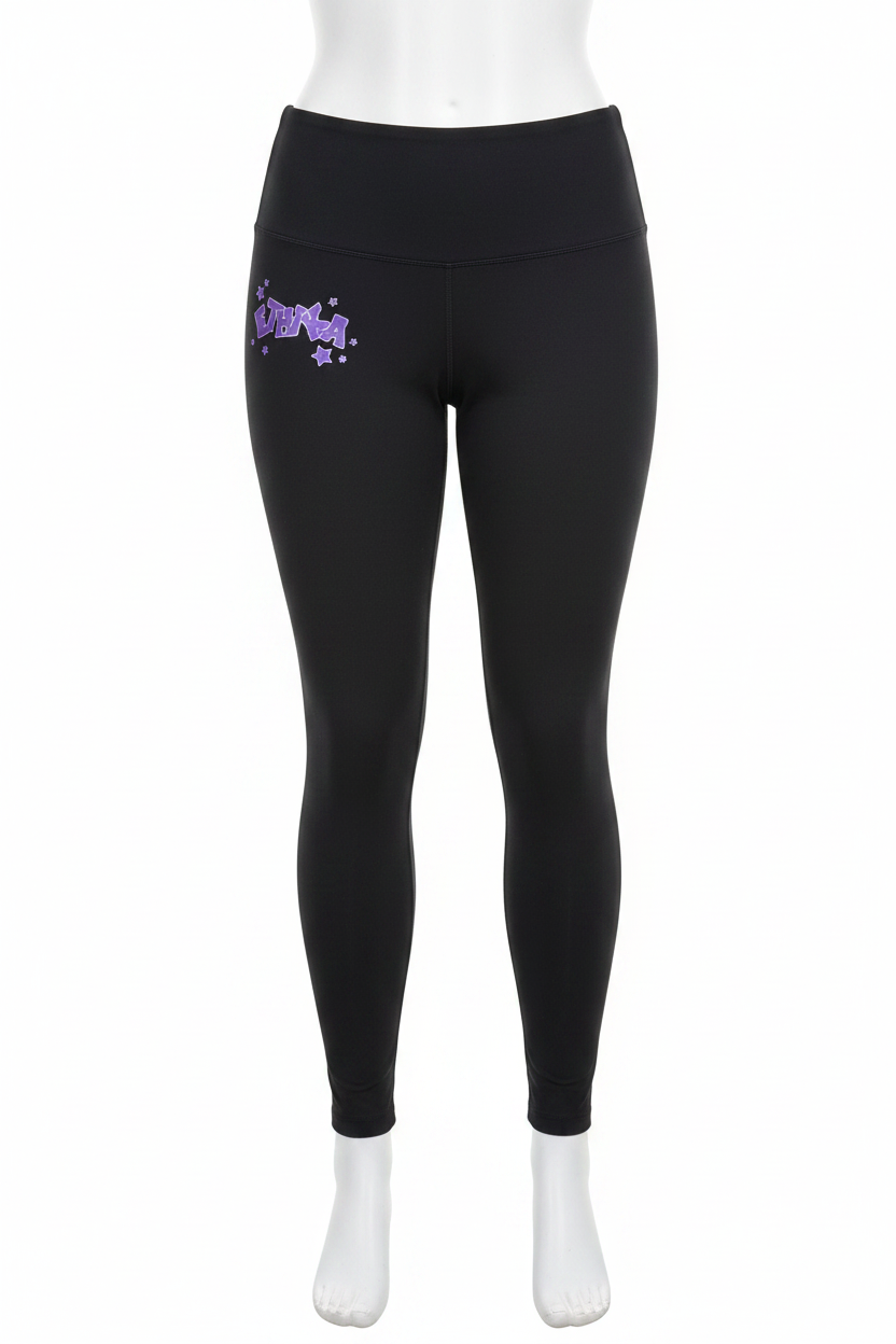 Women's High Waisted Tight Starry Night - Front
