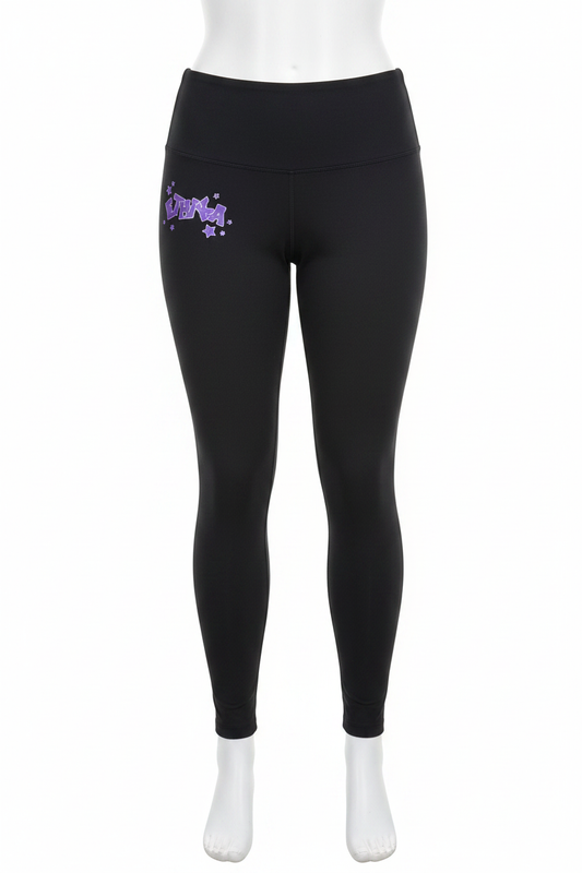 Women's High Waisted Tight Starry Night - Front